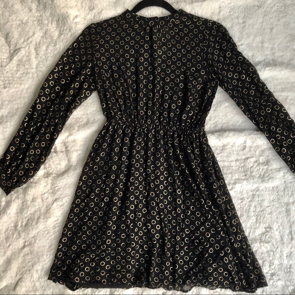 Modcloth Establish Aplomb Long Sleeve Dress